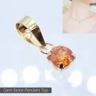 スファレライト ラウンド 3.5mm K18 ペンダントトップ スペイン産 天然石 日本製【HOS】|ペンダントトップ|ジュエリー・アクセサリー