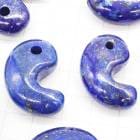 【ラピスラズリ】  アフガニスタン産  天然石 古代勾玉 約30*20mm　メノウ　パワーストーン 国内発送|勾玉|天然石アイテム