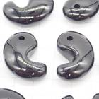 【オニキス】  ブラジル産  天然石 古代勾玉 約30*20mm　メノウ　パワーストーン 国内発送|勾玉|天然石アイテム