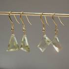 金属アレルギー対応 ステンレス ピアス レモンクォーツ 日本製 多角形 2個(1ペア) ゴールド フック 水晶 透明 天然石 日本製 自社製|ピアス|ジュエリー・アクセサリー