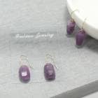 【送料無料】 ルビー原石 ピアス 【01】 18k 18金 ルビー 原石 フックピアス レディース 大人 シンプル アクセ ジュエリー ゴールド 天然石 7月 誕生石 オケージョン 結婚式 冠婚葬祭 