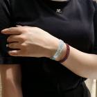 形状記憶 チタン ブレスレット アクアマリン ガーネット 天然石 1月 3月 誕生石 パワーストーン 天然石 自社製 ギフト プレゼント|ブレスレット|ジュエリー・アクセサリー