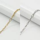 【切り売り/約1m】【#163 細フィガロ 1.4mm幅】 サージカル ステンレス チェーン 金属アレルギー対応 316 アクセサリー材料 ハンドメイド DIY 国内発送 アクセサリー パーツ チェー