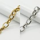 【切り売り/約1m】【#165 甲丸あずき 4.8mm幅】 ステンレス304 チェーン 金属アレルギー対応 304 アクセサリー材料 ハンドメイド DIY 国内発送 アクセサリー パーツ チェーン 金