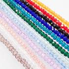 ガラスビーズ【61. ラウンドカット 2mm 1連】 約36cm クリスタルAB オーロラ メッキガラスビーズ K9ガラス パーツ ハンドメイド 国内発送|基礎パーツ|ハンドメイド パーツ 