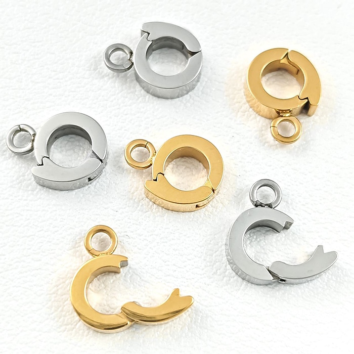ステンレス304 クリッカー 1個 開閉式 バチカン 金具 ハンドメイド