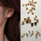 金属アレルギー対応 205. ネジ式 一粒 ピアス 1ペア（2個）20ゲージ スタッドピアス ボディピアス ジルコニア レディース メンズ アクセサリー ステンレス304 |ピアス|ジュエリー・アクセ