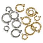 引き輪 【5〜18mm】カンなし【1個売り】ゴールド K18／シルバー 留め金具 副資材 ハンドメイド|留め具|ステンレス パーツ (金属アレ)