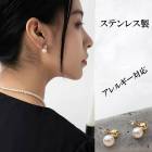 金属アレルギー対応 10mm パール ピアス レディース スタッドピアス ゴールド 卒業式 入学式|ピアス|ジュエリー・アクセサリー