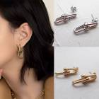 【金属アレルギー対応】ステンレス U字 チェーン ホースシュー ピアス  ゴールド/シルバー リンク|ピアス|ジュエリー・アクセサリー