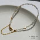 ルチルクォーツ ブレスレット 天然石 神秘的 宝石 癒し 高級感 エレガント スピリチュアル パワーストーン ヒーリング お守り アクセサリー 上品 繊細 美しい 透明 プレゼント ギフト シンプル 