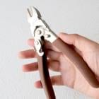 【12-8.ワイヤーカッター】【ブラウン】アクセサリー制作用 工具 ワイヤーワーク ナイロンペンチ ペンチ ハンドメイド|アクセサリー工具|ハンドメイド パーツ 