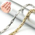 【切り売り/約1m】【スエッジ 1.8mm幅】サージカルステンレス チェーン 14K真空メッキ 金属アレルギー対応 316 チェーン アレルギーフリー ハンドメイド DIY 国内発送|ステンレス チェ