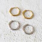 サージカルステンレス ピアス 【281.六角フープ 15mm 1ペア】  シンプル キャッチレス 316|ピアス|ジュエリー・アクセサリー