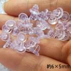 ピアス用 シリコンキャッチ【2g売り 約30個】6×5mm  シリコンキャッチ ハンドメイドパーツアクセサリー|ピアス|ハンドメイド パーツ 