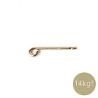 14KGF アイポスト ピアスポスト カン付き チャーム用 芯径0.74mm 全長12.2mm ゴールドフィルド|その他