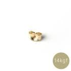 14KGF ピアスキャッチ 2.5×4mm ゴールドフィルド 金属アレルギー対応 1ペア ロックなし|その他