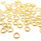 【30.ステンレス製 丸カンゴールド】【サイズ5種類】【10個売り】金属アレルギー対応 SUS304 基礎パーツ  シルバー ゴールド 金 銀  手作り ハンドメイド DIY 国内発送|カン・ピン類|