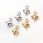 クロス チャーム ステンレス製 8mm×6mm 金属アレルギー対応 ゴールド/シルバー アクセサリーパーツ|その他