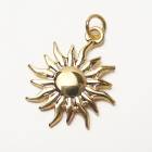 ステンレス 【SUS304】 チャーム 太陽 ゴールド 丸カン付き ハンドメイド 材料 パーツ 金属アレルギー対応|その他