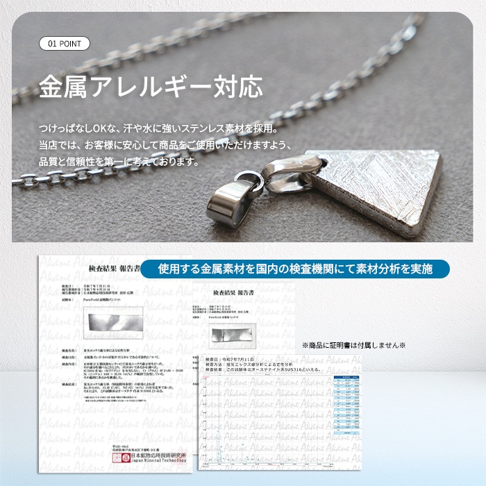 ギベオン ペンダントトップ 【1個】(日本製) 3サイズ 隕石 ステンレス