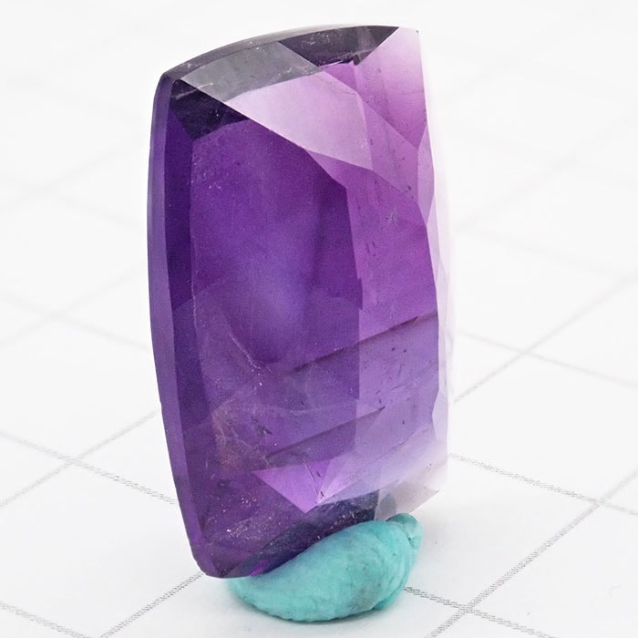 ルース 【アメジスト スクエア型】 1粒 ファセットカット 天然石 国内