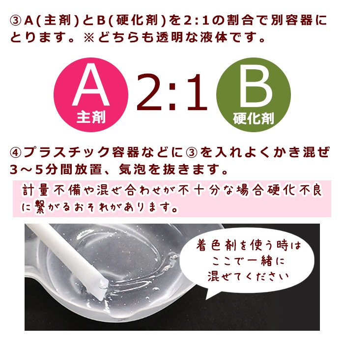 2液性 レジン液 【メール便送料無料】 大容量 300g 紫陽花の露 二液