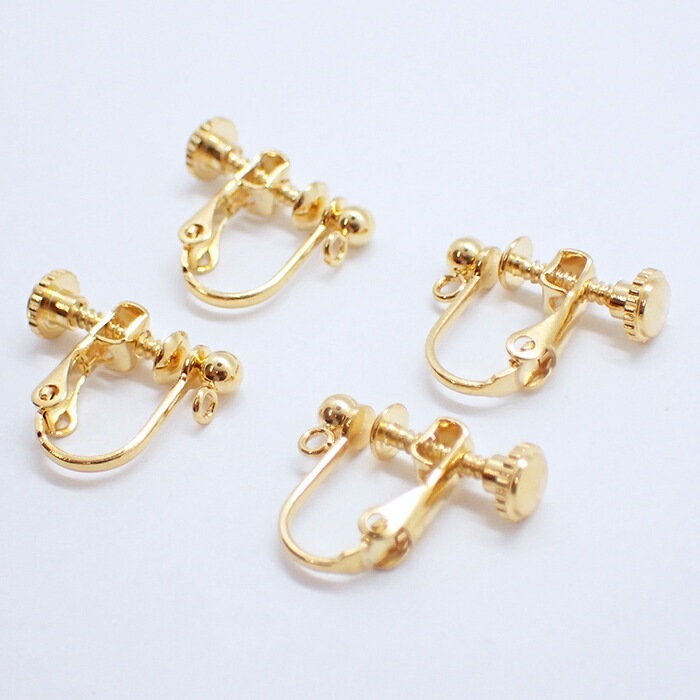 アレルギー対応 サージカルステンレス【13. ネジバネ イヤリング