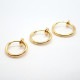 【数量限定】イヤリング【24】ステンレス ゴールド k18メッキ【フープイヤリングパーツ・13mm【50個売り】金 ノンホールピアス シルバー パーツ ハンドメイド 金属アレルギー対応 変色しにくい 