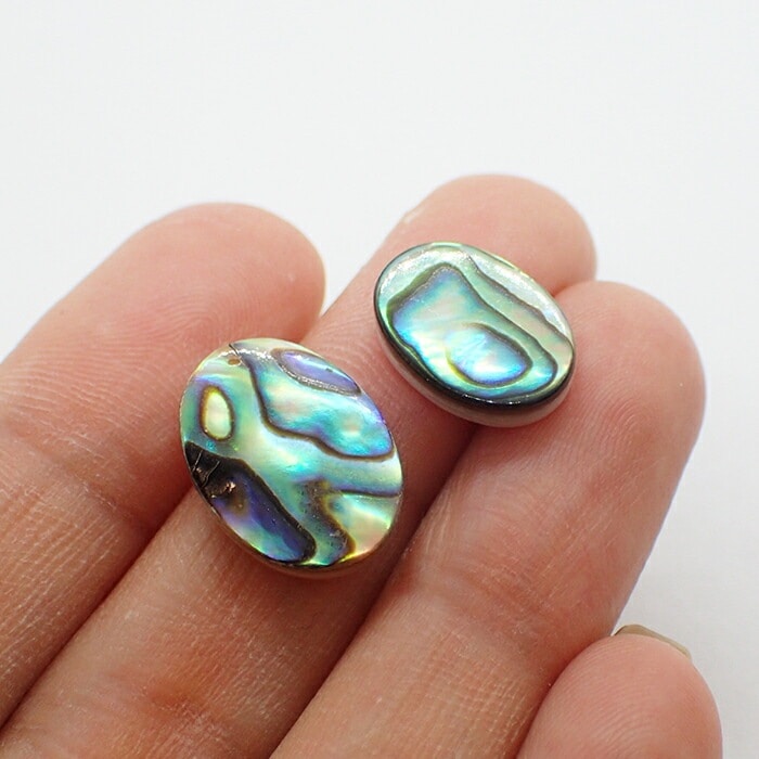 アバロン シェル オーバル 穴なし（L） 16*12mm 】1個売り ルース