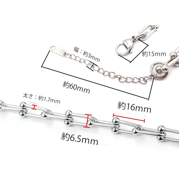 ステンレス【20 チェーンネックレス シルバー 】 カニカン 金属