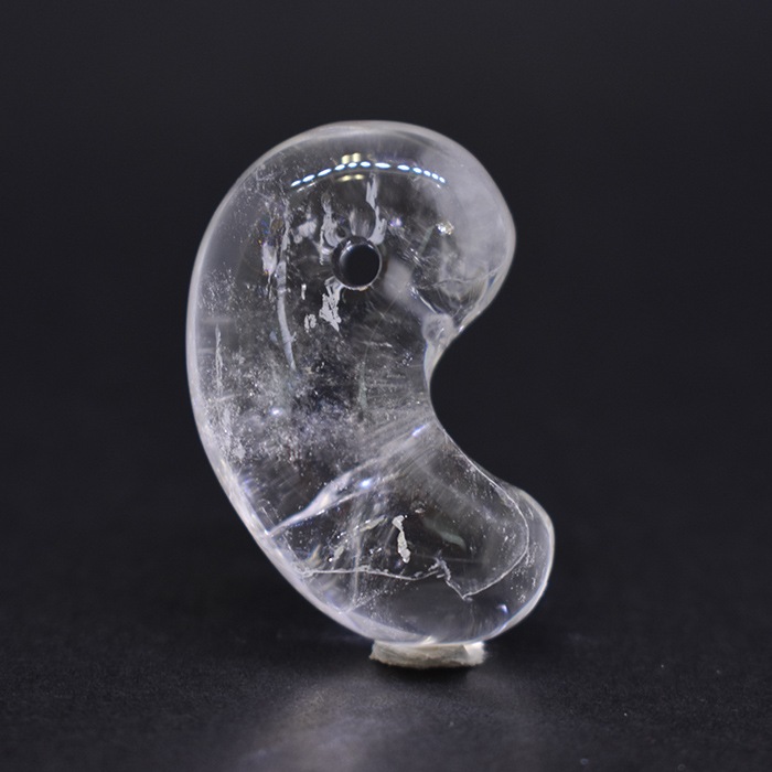 楽天市場】58.山梨 黒平水晶 勾玉 約19mm 山梨県産 日本銘石