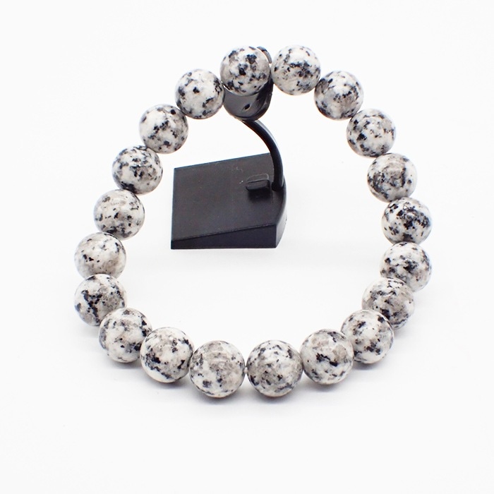 日本銘石】自社工場 ブレスレット 茨城県八郷雲龍石(132) 日本銘石協会