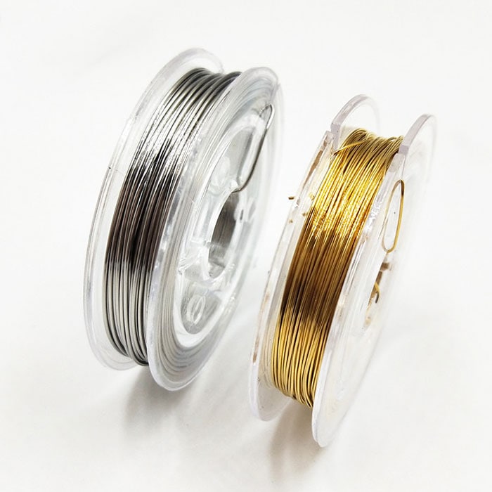 ステンレス316】クラフト用ワイヤー 0.2mm ～ 0.6mm ゴールド シルバー