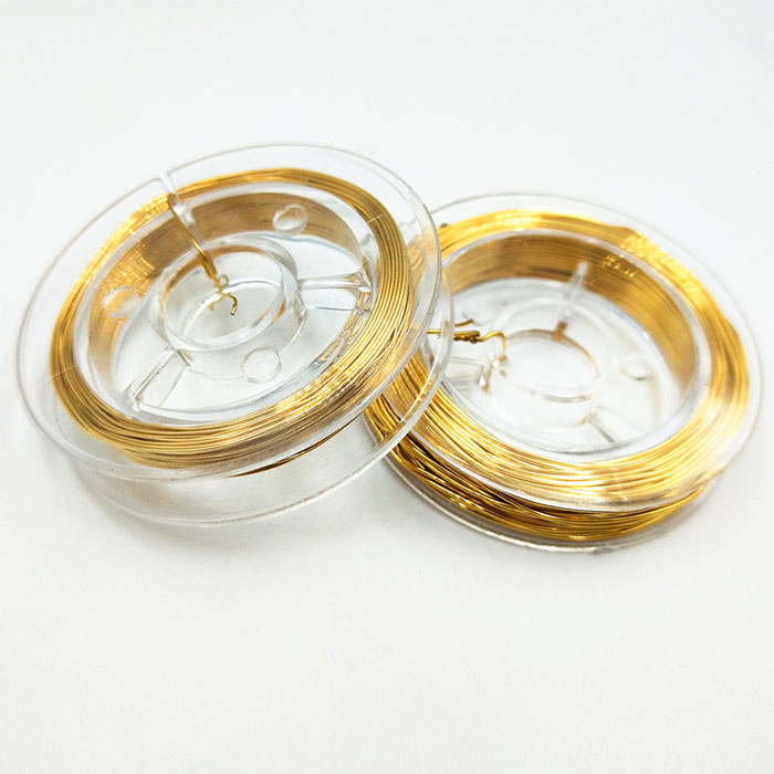 ステンレス316】クラフト用ワイヤー 0.2mm ～ 0.6mm ゴールド シルバー