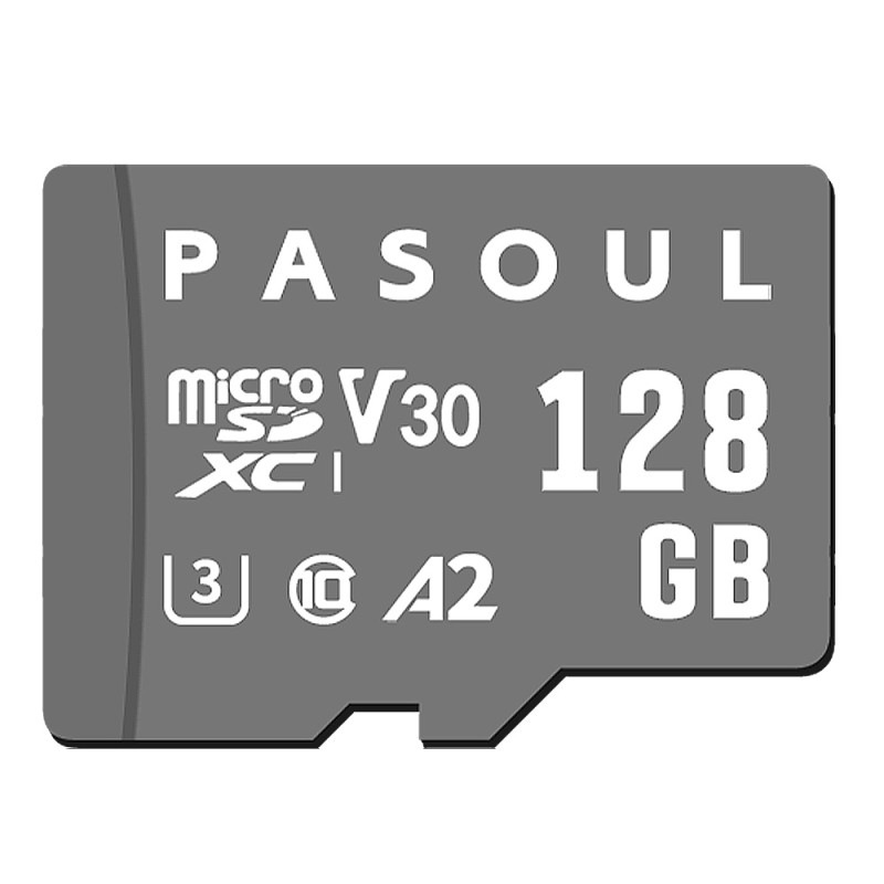 PASOUL microSD 128GB UHS-I U3 V30 A2 規格 4K Ultra HD 対応 最大速度100MB/s 10年保証 PACFA2-128GU30