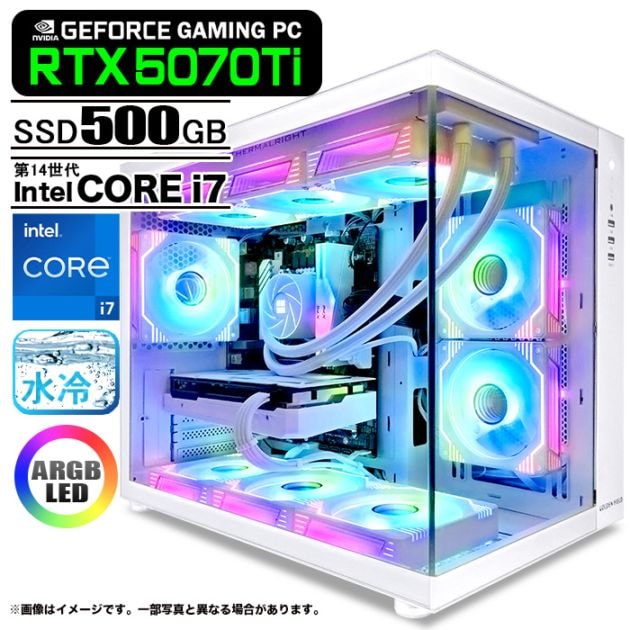 ゲーミングPC デスクトップパソコン GP-V3 ブラック ピラーレス