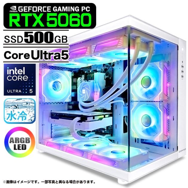 ゲーミングPC デスクトップパソコン 海景房 GMQ360 ホワイト GeForce