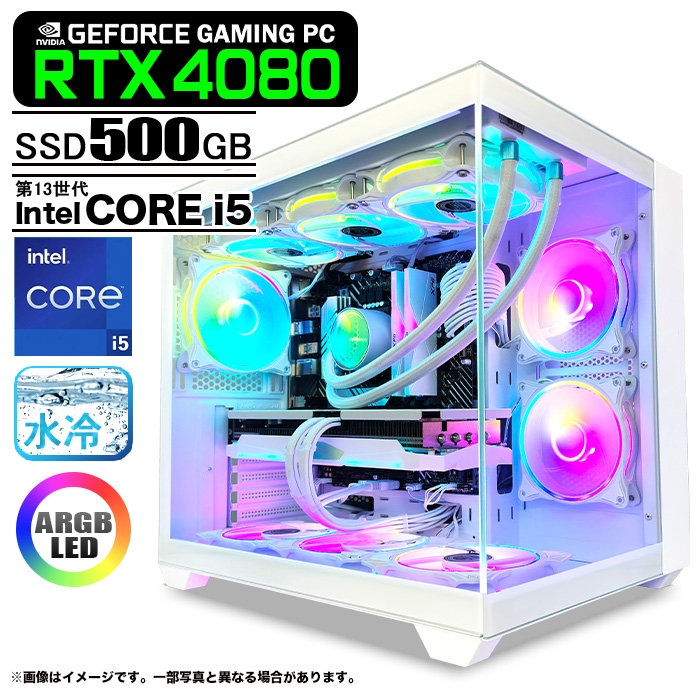 ゲーミングPC デスクトップパソコン 白色海景房シームレス HJF-ATX（WH 