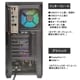 ゲーミングPC デスクトップパソコン GP-V3 ブラック ピラーレス GeForce RTX5070 AMD Ryzen7 7800X3D Windows11 NVMe M.2 SSD500GB メモリ32GB CPU水冷ファン ゲーミングパソコン eスポーツ PASOUL 極