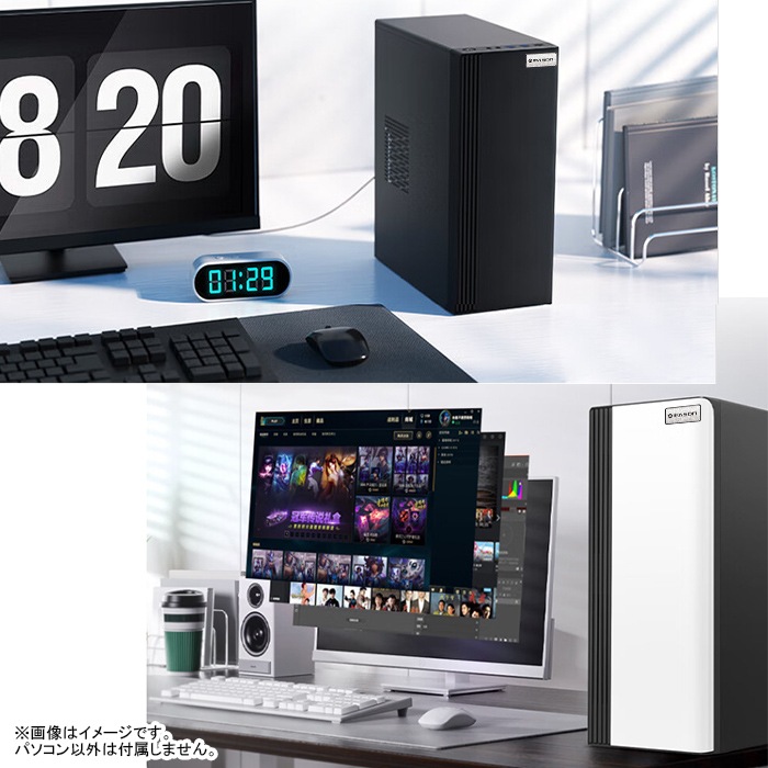 【当日出荷モデル】PASOUL S3 ホワイト デスクトップパソコン スタンダード スリムタワー 22型液晶モニター/キーボード＆マウス付 AMD RADEON HD7670 第12世代 Intel Corei5 12400F Windows11 NVMe M.2 SSD256GB メモリ8GB ビジネスパソコン 省スペース型 スタンダードシリーズ G-SLIM