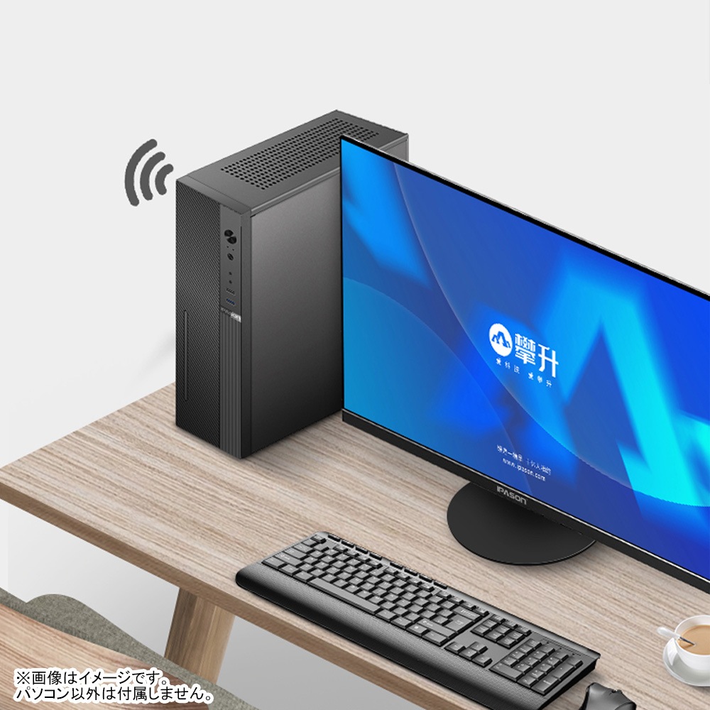 【当日出荷モデル】PASOUL S2 ブラック デスクトップパソコン スタンダード スリム AMD Radeon HD7670 第14世代 Intel Corei5 14400F Windows11 NVMe M.2 SSD500GB メモリ16GB ビジネスパソコン 省スペース型 スタンダードシリーズ G-SLIM