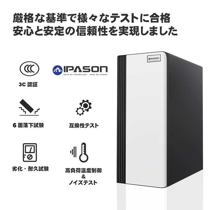 【当日出荷モデル】PASOUL S3 ホワイト デスクトップパソコン スタンダード スリムタワー 22型液晶モニター/キーボード&マウス付 AMD RADEON R5 230 第14世代 Intel Corei5 14400F Windows11 NVMe M.2 SSD500GB メモリ16GB ビジネスパソコン 省スペース型 スタンダードシリーズ G-SLIM