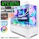 ゲーミングPC デスクトップパソコン GP-V3 ホワイト ピラーレス GeForce RTX5070 AMD Ryzen9 9950X3D Windows11 NVMe M.2 SSD500GB メモリ32GB CPU水冷ファン ゲーミングパソコン eスポーツ PASOUL 極