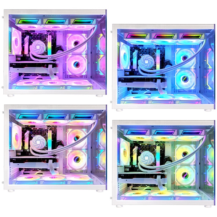 ゲーミングPC デスクトップパソコン 海景房 GMQ360 ホワイト AMD Radeon RX9070XT AMD Ryzen9 9950X3D Windows11 NVMe M.2 SSD500GB メモリ32GB CPU水冷ファン ゲーミングパソコン eスポーツ PASOUL 極