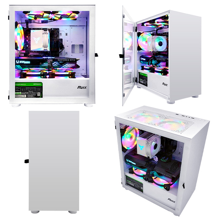 【セール商品】ゲーミングPC+モニターフルセット デスクトップパソコン ホワイト プレーン IPASON27インチワイド液晶 GeForce RTX4060 第12世代 Intel Corei5 12400F Windows11 NVMe M.2 SSD500GB メモリ16GB キーボード＆マウス＆ヘッドセット付 ゲーミングパソコン eスポーツ PASOUL 煌