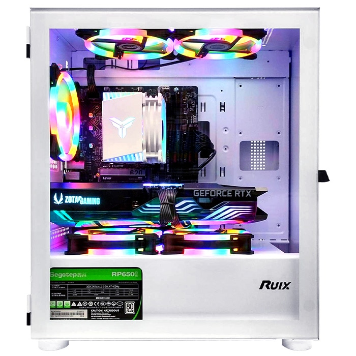 【セール商品】ゲーミングPC+モニターフルセット デスクトップパソコン ホワイト プレーン IPASON27インチワイド液晶 GeForce RTX4060 第12世代 Intel Corei5 12400F Windows11 NVMe M.2 SSD500GB メモリ16GB キーボード＆マウス＆ヘッドセット付 ゲーミングパソコン eスポーツ PASOUL 煌