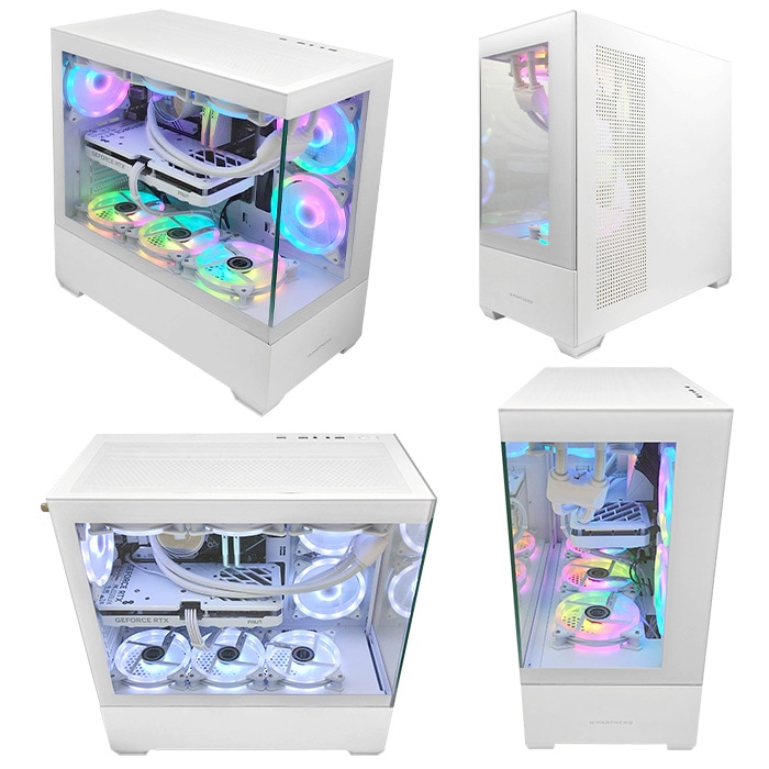 ゲーミングPC デスクトップパソコン GP-V3 ホワイト ピラーレス GeForce RTX5060Ti 第14世代 Intel Corei7 14700F Windows11 NVMe M.2 SSD500GB メモリ16GB CPU水冷ファン ゲーミングパソコン eスポーツ PASOUL 極