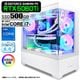 ゲーミングPC デスクトップパソコン GP-V3 ホワイト ピラーレス GeForce RTX5060Ti 第14世代 Intel Corei7 14700F Windows11 NVMe M.2 SSD500GB メモリ16GB CPU水冷ファン ゲーミングパソコン eスポーツ PASOUL 極