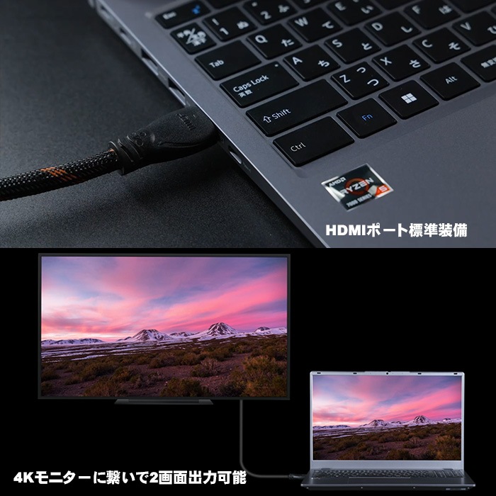 ノートパソコン PASOUL NS15J Microsoft Office2024 Home&Business セット 15.6インチワイド Windows11 AMD Ryzen5 7430U NVMe PCIe3.0 SSD500GB メモリ16GB フルHD 1920×1080 Wifi6 Bluetooth5.3 USB3.2 Type-C HDMI WEBカメラ JIS規格 日本語配列キーボード